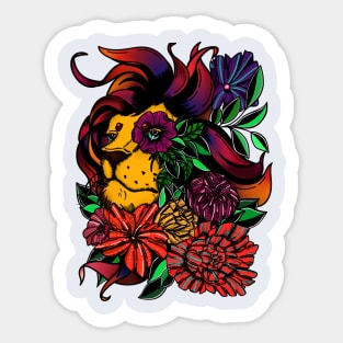 Vivid lion Sticker